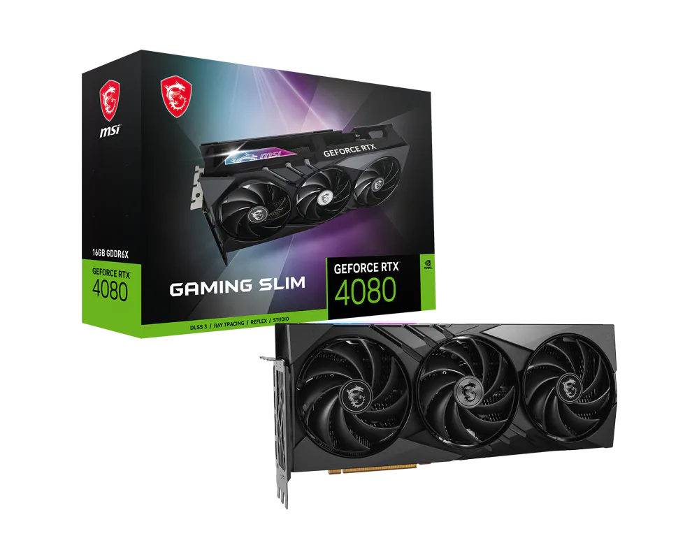 MSI GeForce RTX 4080 16GB GAMING SLIM